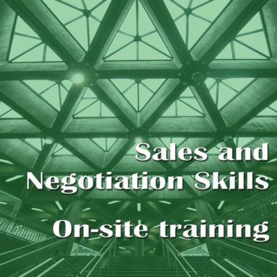 Sales and Negotiation skills trainings with coaching approach – on-site training program